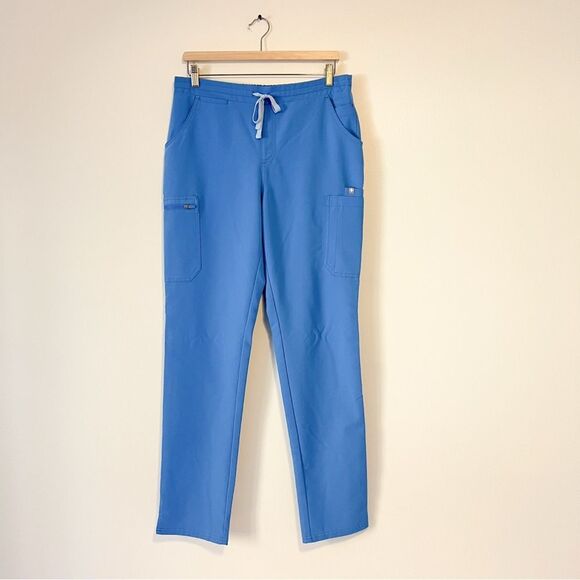 Figs Yola Skinny Scrub Pants in Blue Size M Tall - Picture 2 of 6